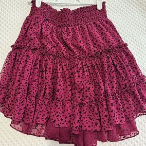 MISA skirt purple with black stars
